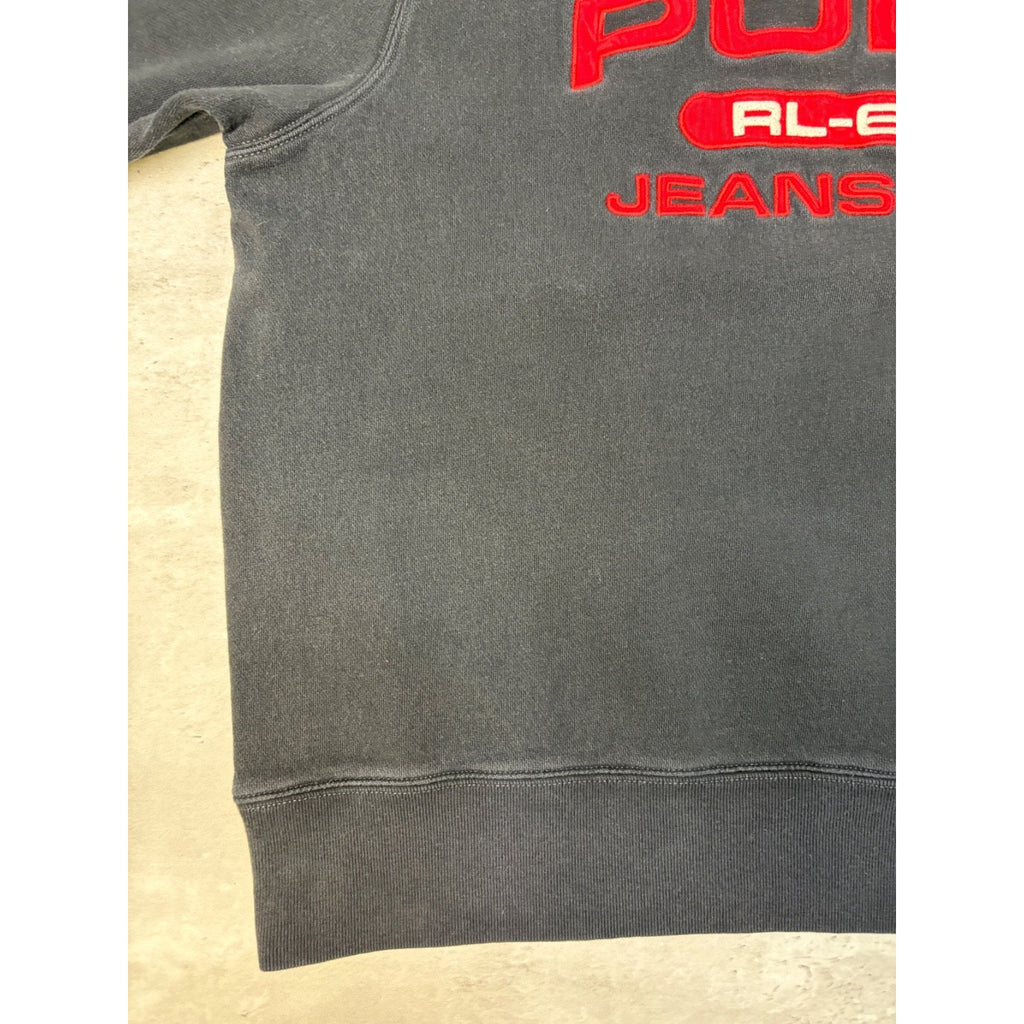Vintage Polo Jeans Company Embroidered Spellout Sweatshirt Size Large