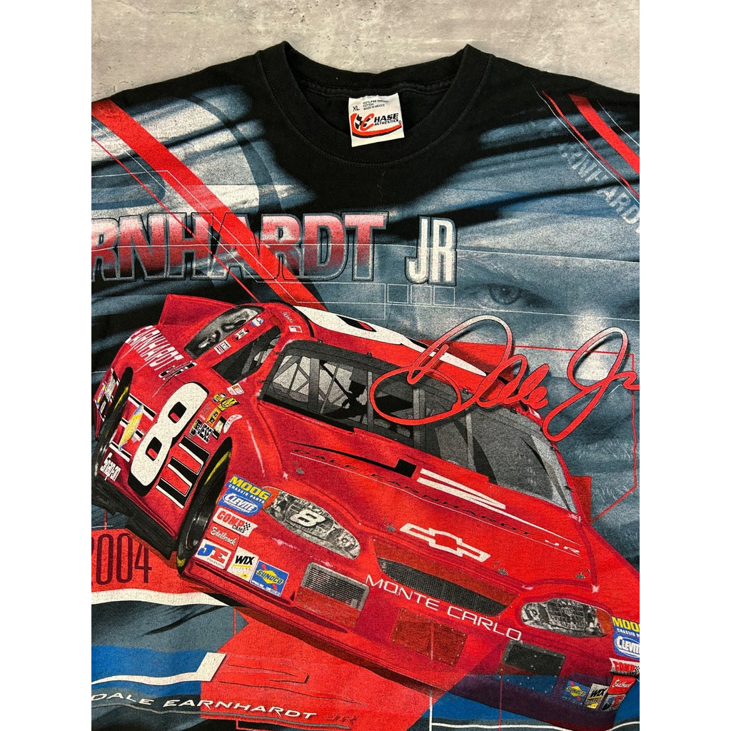 VTG Dale earnhardt Jr #8 Nascar Budweiser Racing All Over Print T-Shirt Size XL