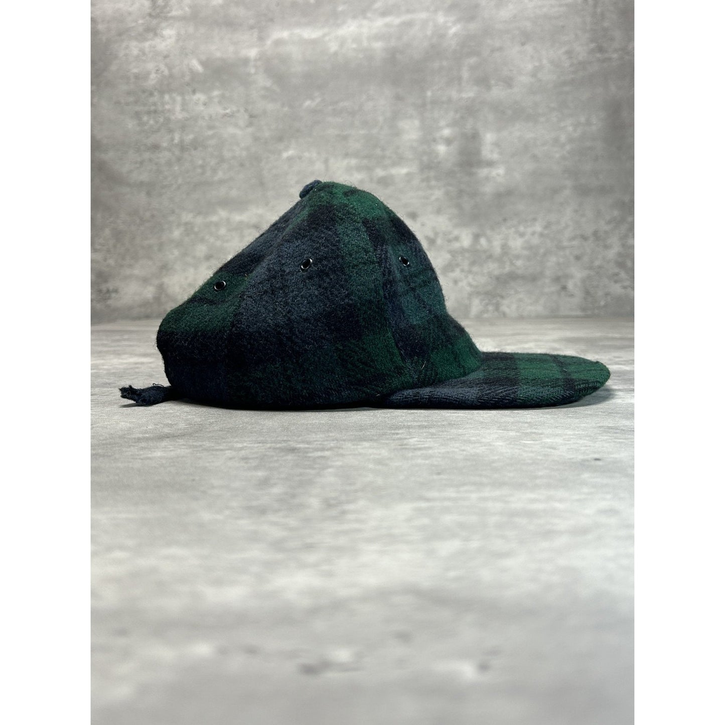 Vintage 90s American Eagle Plaid Flannel Strapback Hat OSFA
