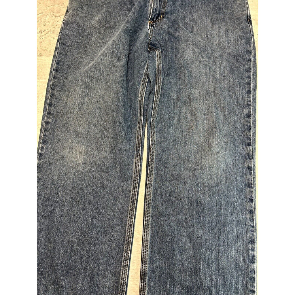 Carhartt Relaxed Fit Dark Wash Denim Workwear Pants Size 36