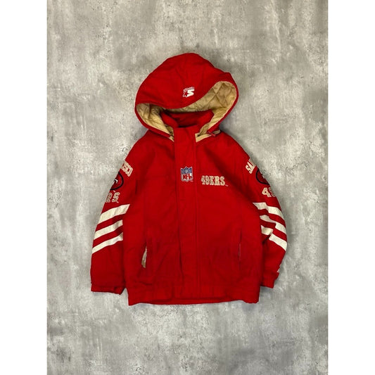 Vintage San Francisco 49ers NFL Starter Full Zip Insulated Jacket Size Medium