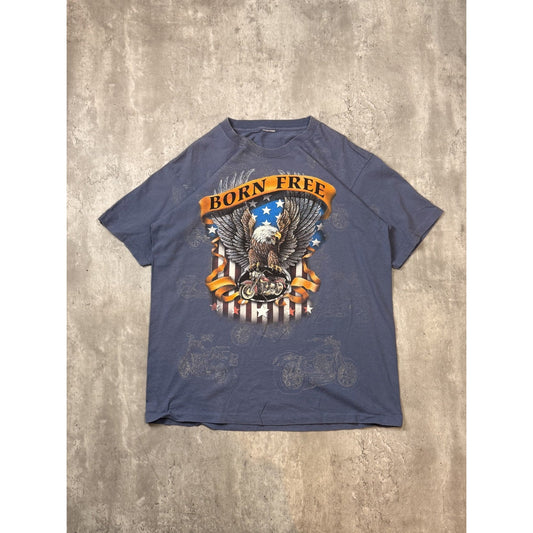 Vintage 1998 Sturgis Black Hills Rally Bald Eagle Graphic T-Shirt Size XL