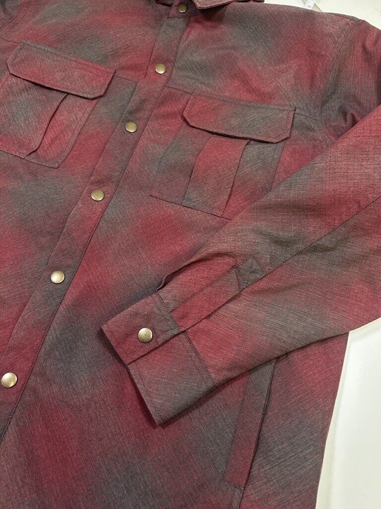 Vintage Nike ACG Insulated Flannel Over Coat Jacket Size Large Red