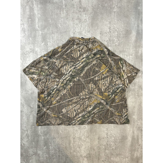 Vintage 90s Mossy Oak Shadow Branch Tree Camo Hunting T-Shirt Size 3XL