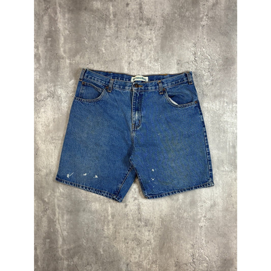 Vintage Faded Glory Original Medium Wash Denim Shorts Size 38 Blue