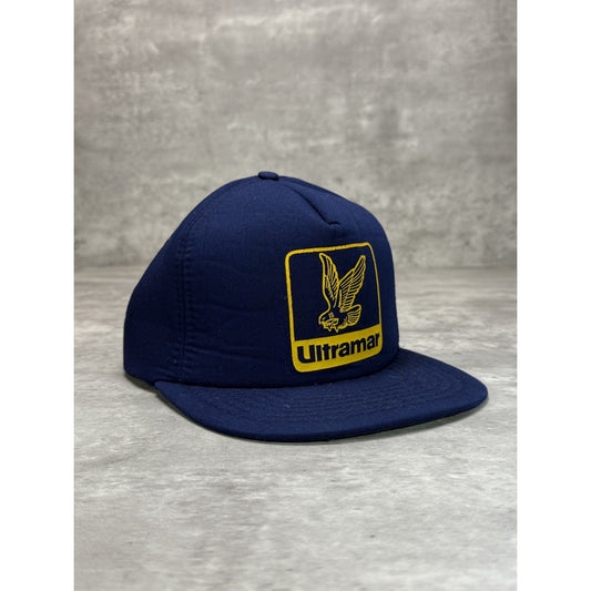 Vintage 80s/90s Ultramar Graphic Spellout Logo Foam Snapback Hat OSFA