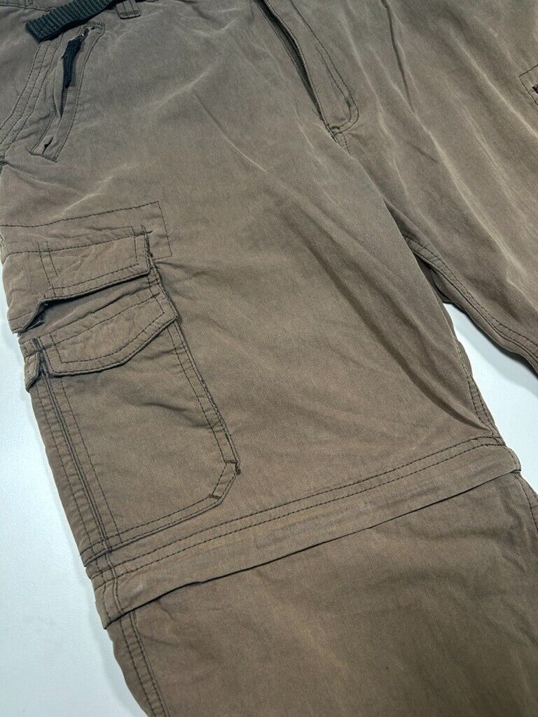 BC Clothing Tactical Convertible Cargo Brown Pants Size 37W Brown