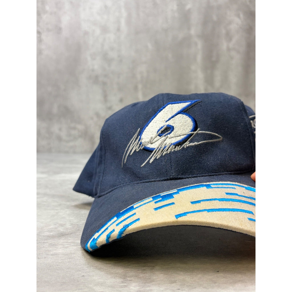 Vintage Mark Martin #6 Nascar Roush Racing Embroidered Snapback Hat OSFA