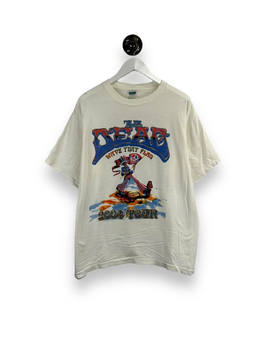 Vintage 2004 Grateful Dead Wave The Flag Summer Tour Music T-Shirt Size XL