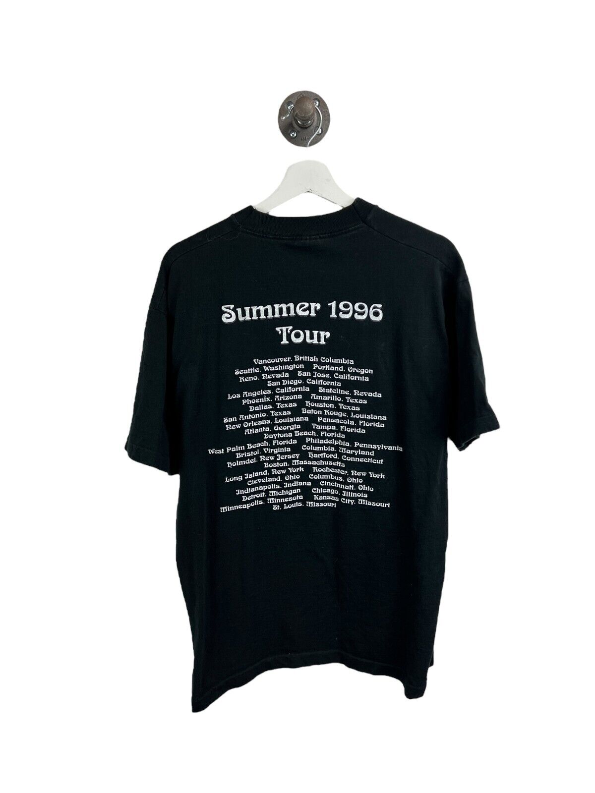 Vintage 1996 The Moody Blues Summer Tour Rock Music Graphic T-Shirt Sz XL 90s