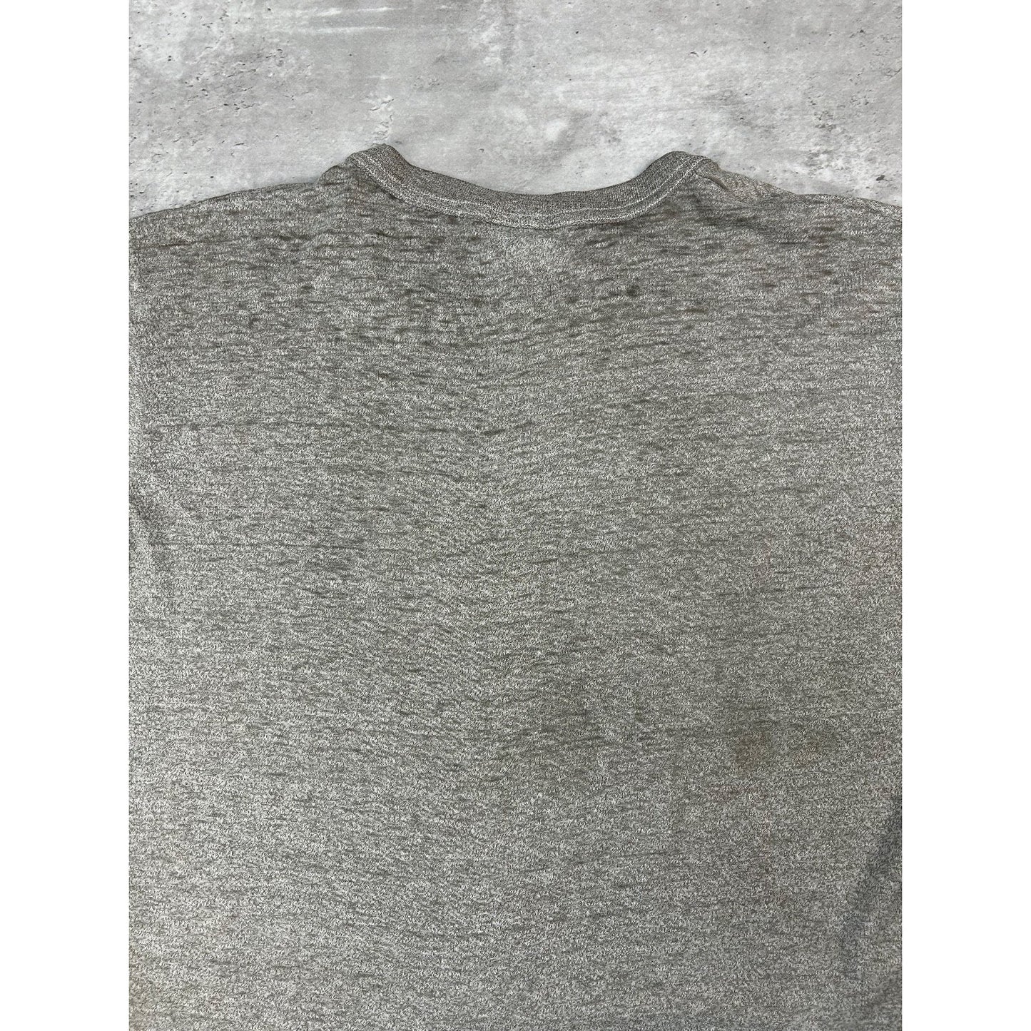 Vintage 90s US Army Graphic Spellout Training T-Shirt Size Large Gray