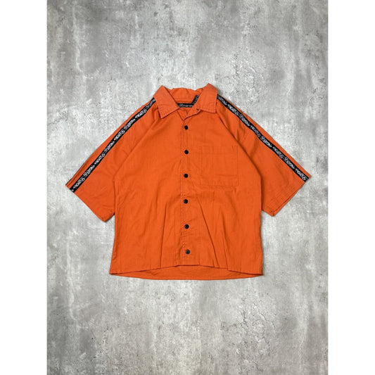 Vintage Y2K No Boundaries Reworked Tribal Cropped Button Up Shirt Size Small