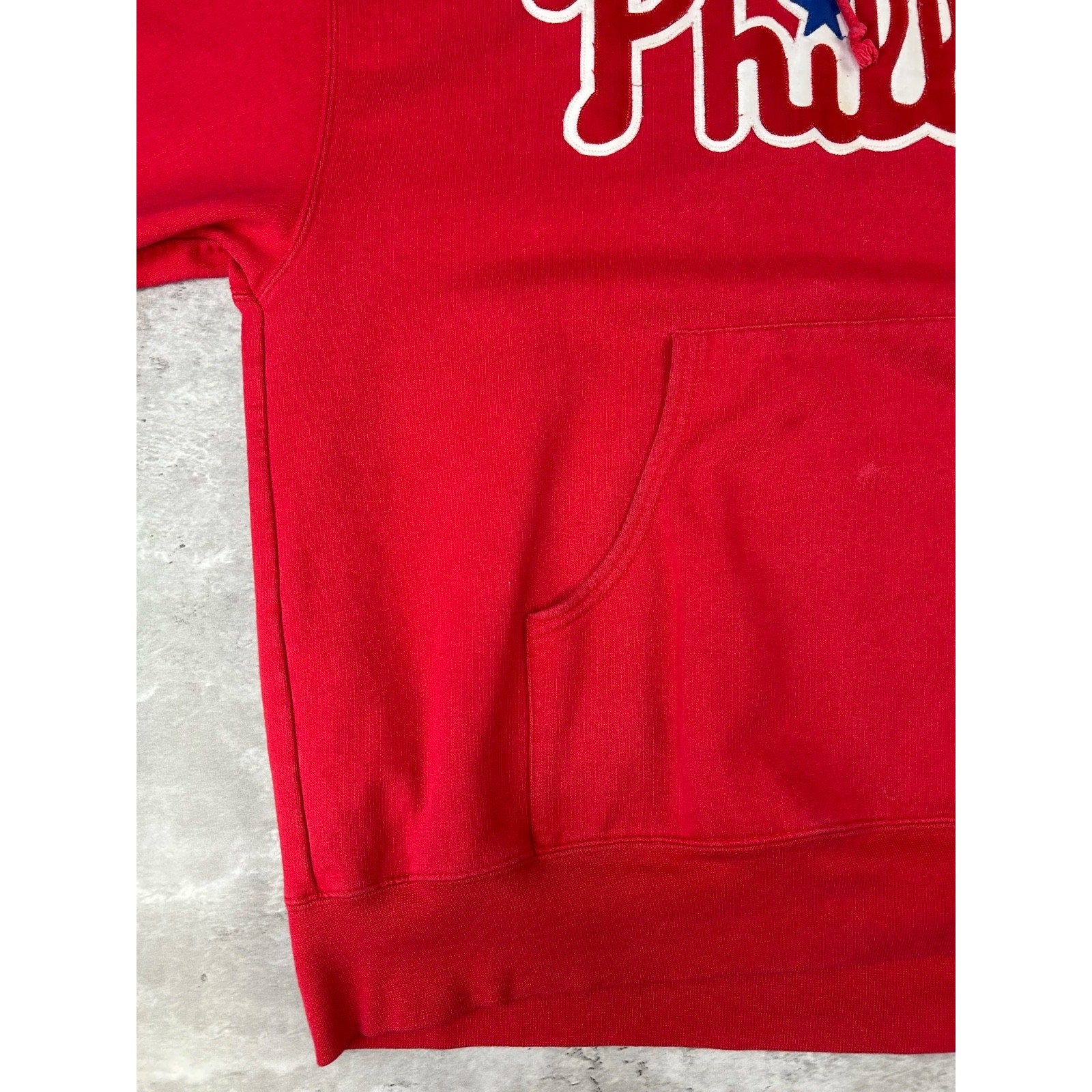 Vintage Philadelphia Phillies MLB Embroidered Hooded Sweatshirt Size XL