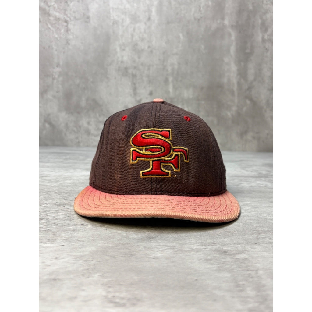 Vintage San Fransisco 49ers NFL Embroidered New Era Fitted Hat Size 7 1/8