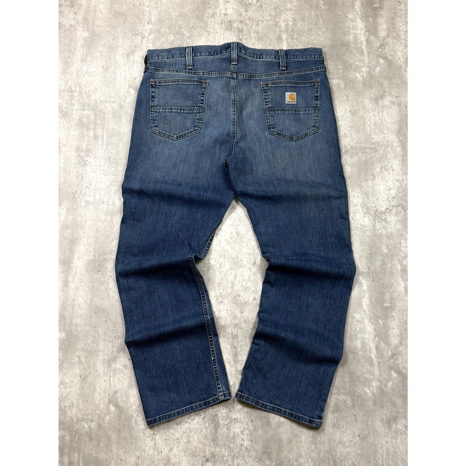 Carhartt Relaxed Fit Medium Wash Denim Workwear Pants Size 38