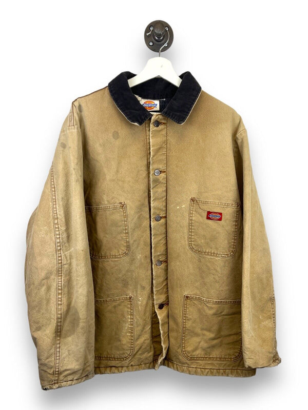 Vintage Dickies Blanket Lined Canvas Workwear Chore Barn Coat Jacket Size XL