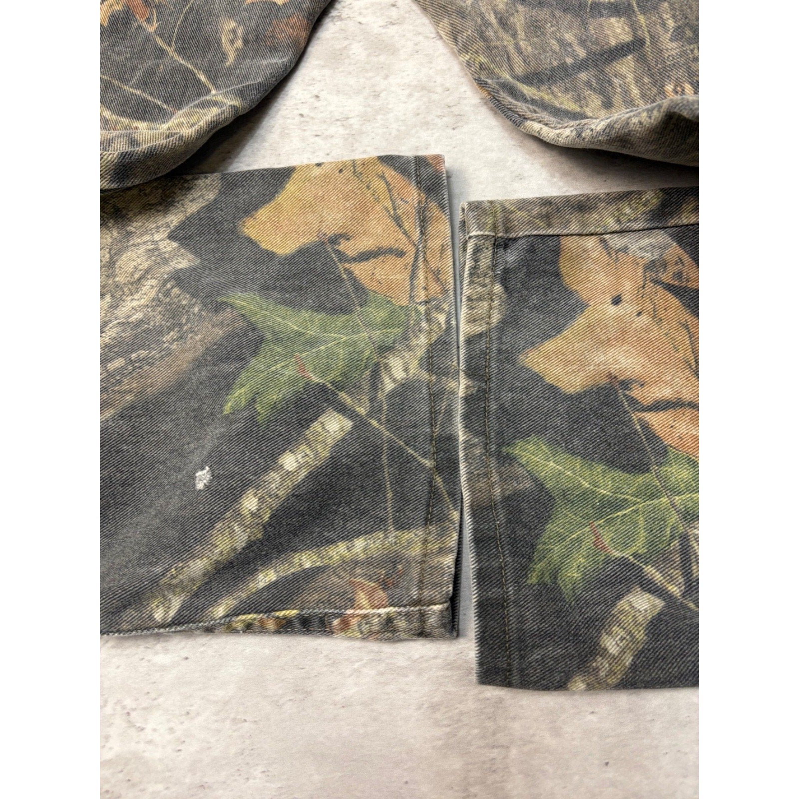 Vintage Wrangler Mossy Oak Breakup Camo Double Knee Hunting Pants Size 34