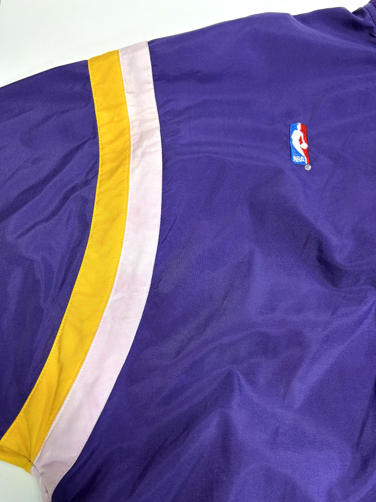 Vintage 90s Los Angeles Lakers NBA Embroidered Champion Bomber Jacket Size 2XL