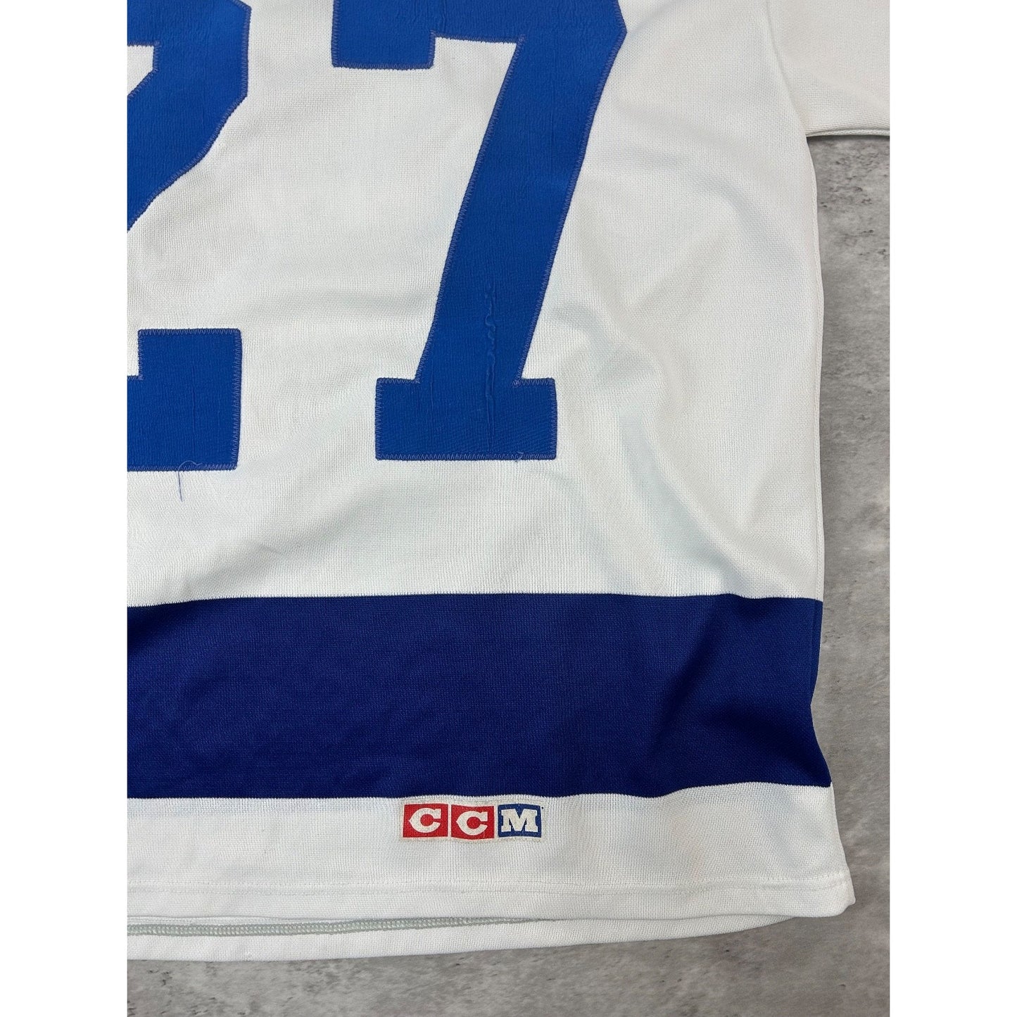 Vintage 90s Darryl Sittler #27 Toronto Maple Leafs NFL Stitched Jersey Sz Medium