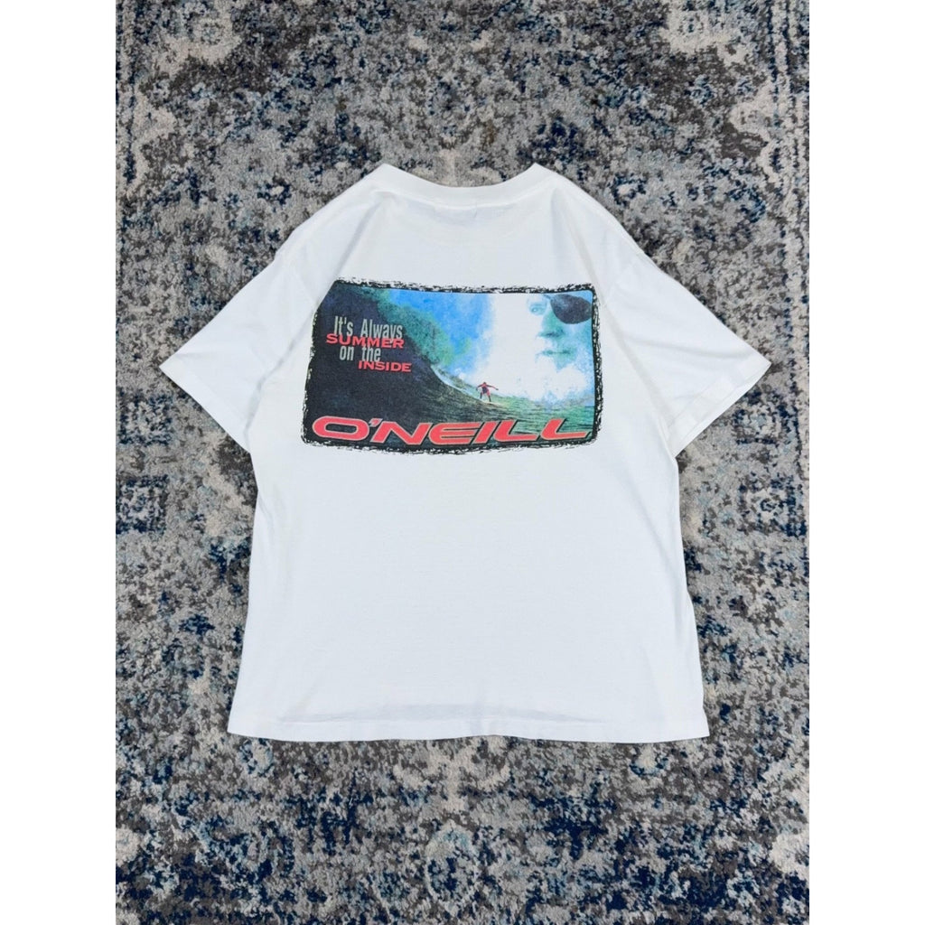 Vintage Y2K O'Neill It's Always Summer On The Inside T-Shirt Size Medium