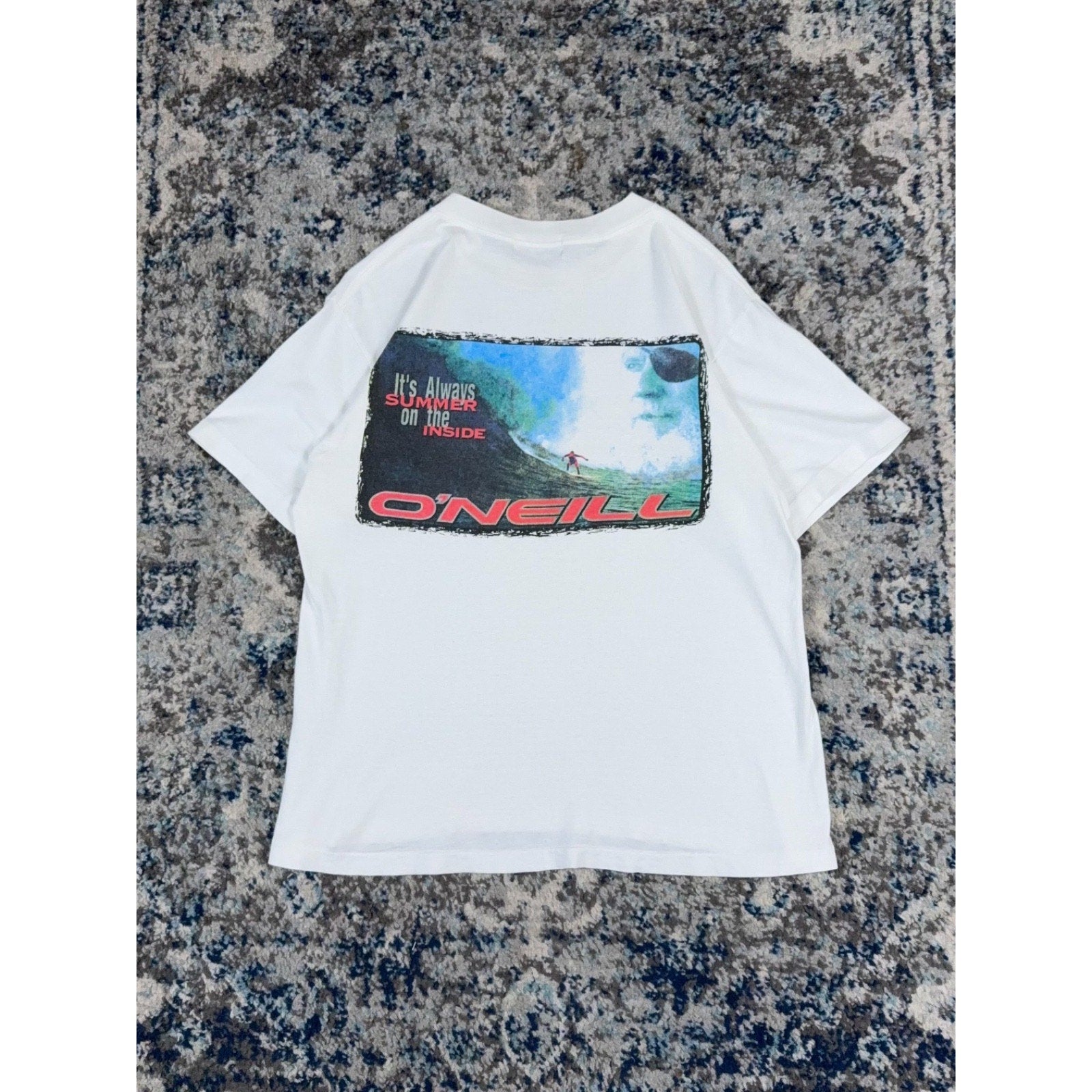 Vintage Y2K O'Neill It's Always Summer On The Inside T-Shirt Size Medium