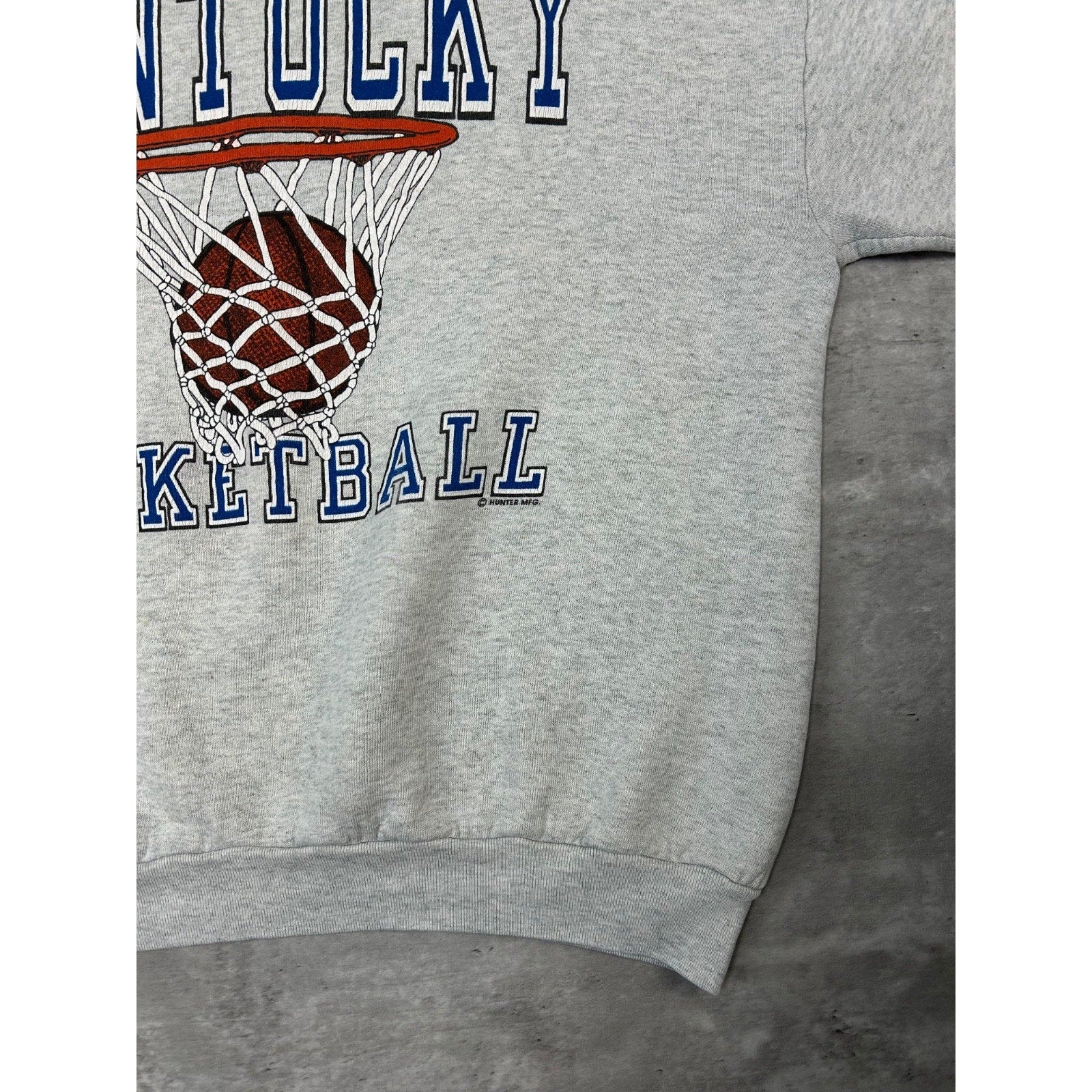 Vintage 90s Kentucky Wildcats NCAA Basketball Graphic Sweatshirt Size Large