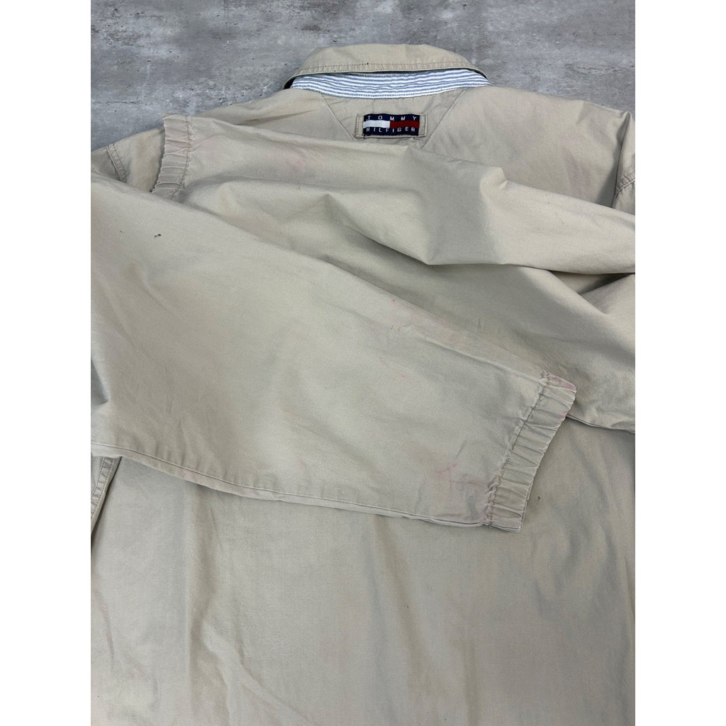 Vintage Tommy Hilfiger Embroidered Crest Harrington Jacket Size Large