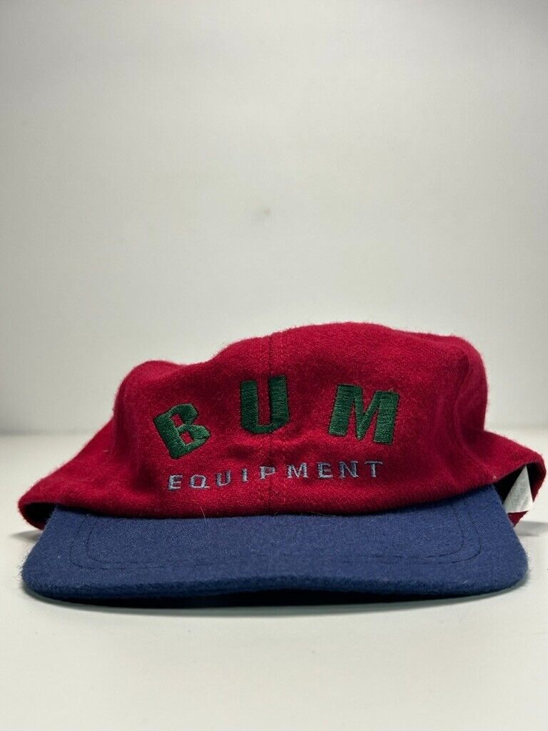 Vintage B.U.M Equipment Embroidered Spell Out Snapback Hat OSFA