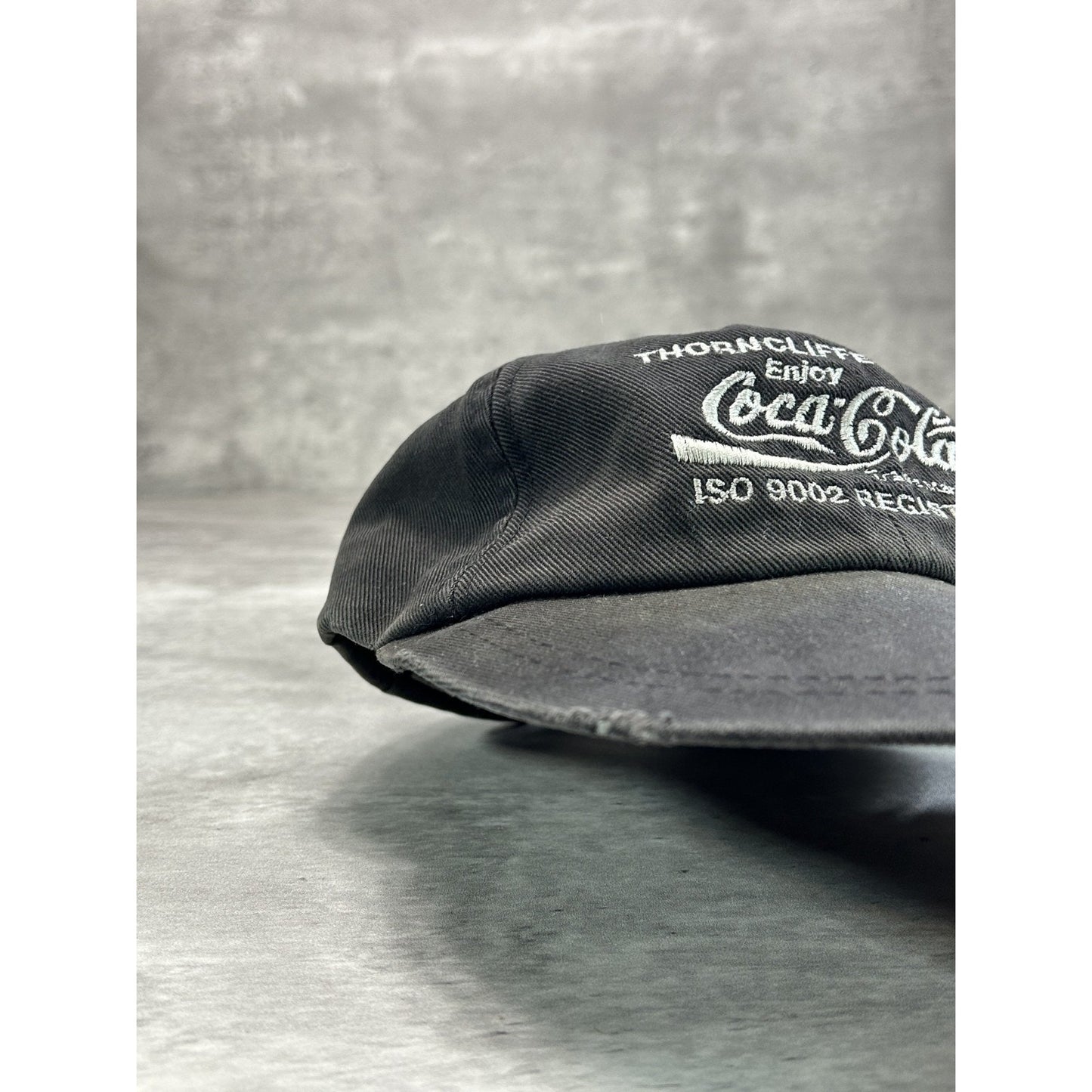 Vintage 90s Coca Cola Thorncliffe Embroidered Spellout Strapback Hat OSFA