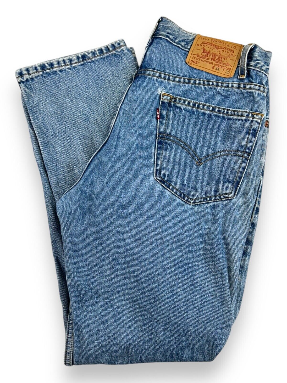 Vintage 90s Levis 505 Medium Wash Denim Pants Size 32