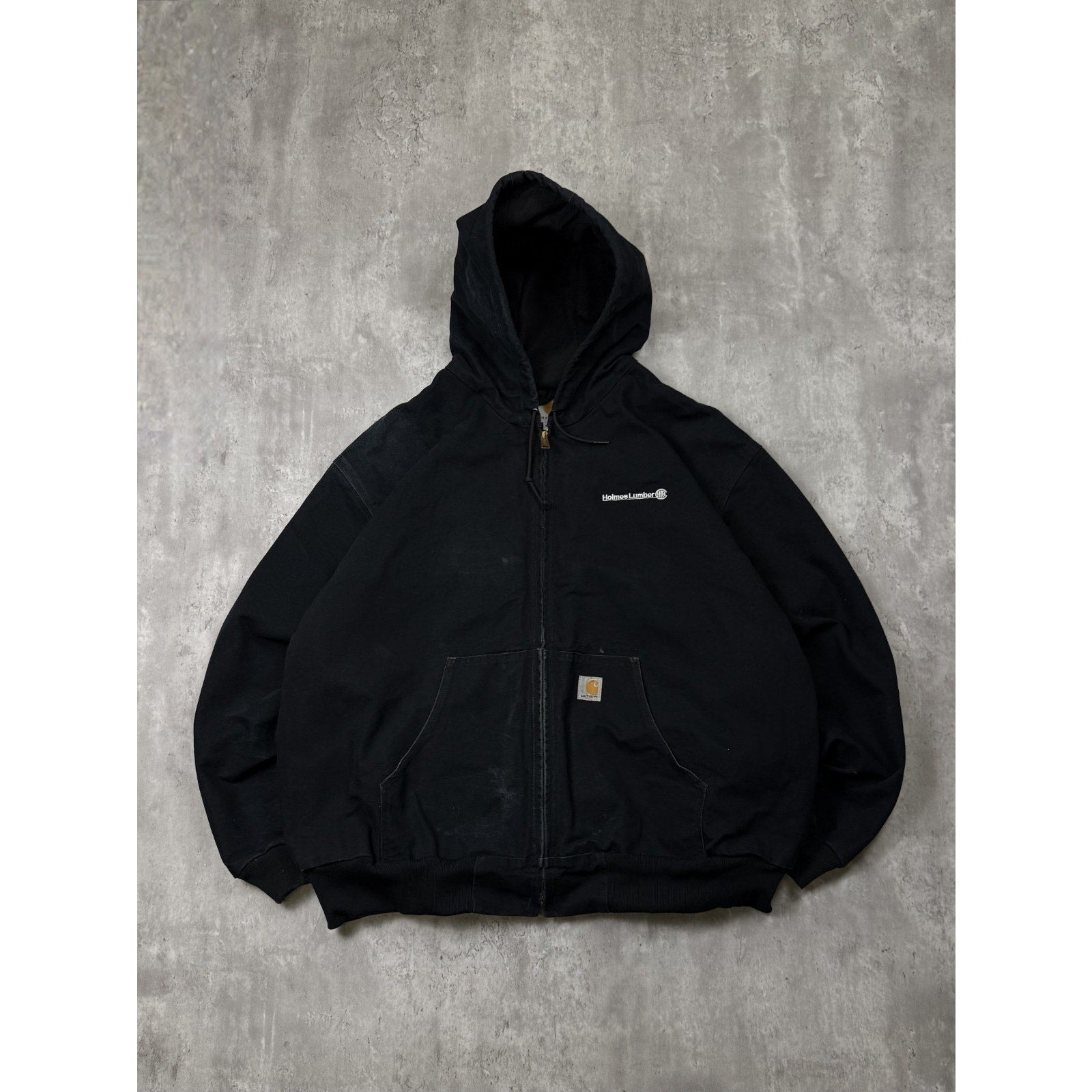 Vintage Carhartt Canvas Workwear Thermal Lined Hooded Active Jacket Size 4XL