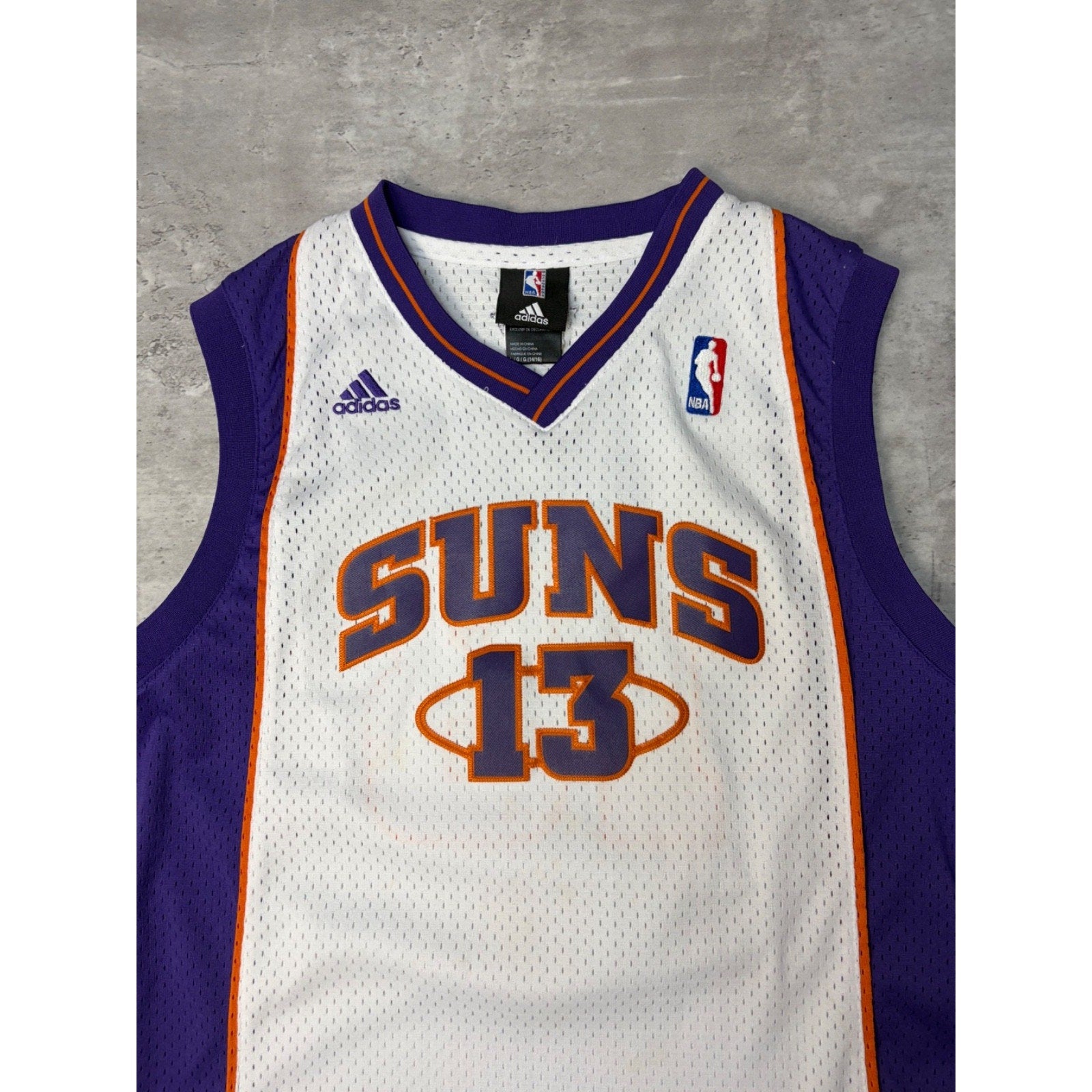 Vintage Steve Nash #13 Phoenix Suns NBA Adidas Basketball Jersey Size XL YOUTH