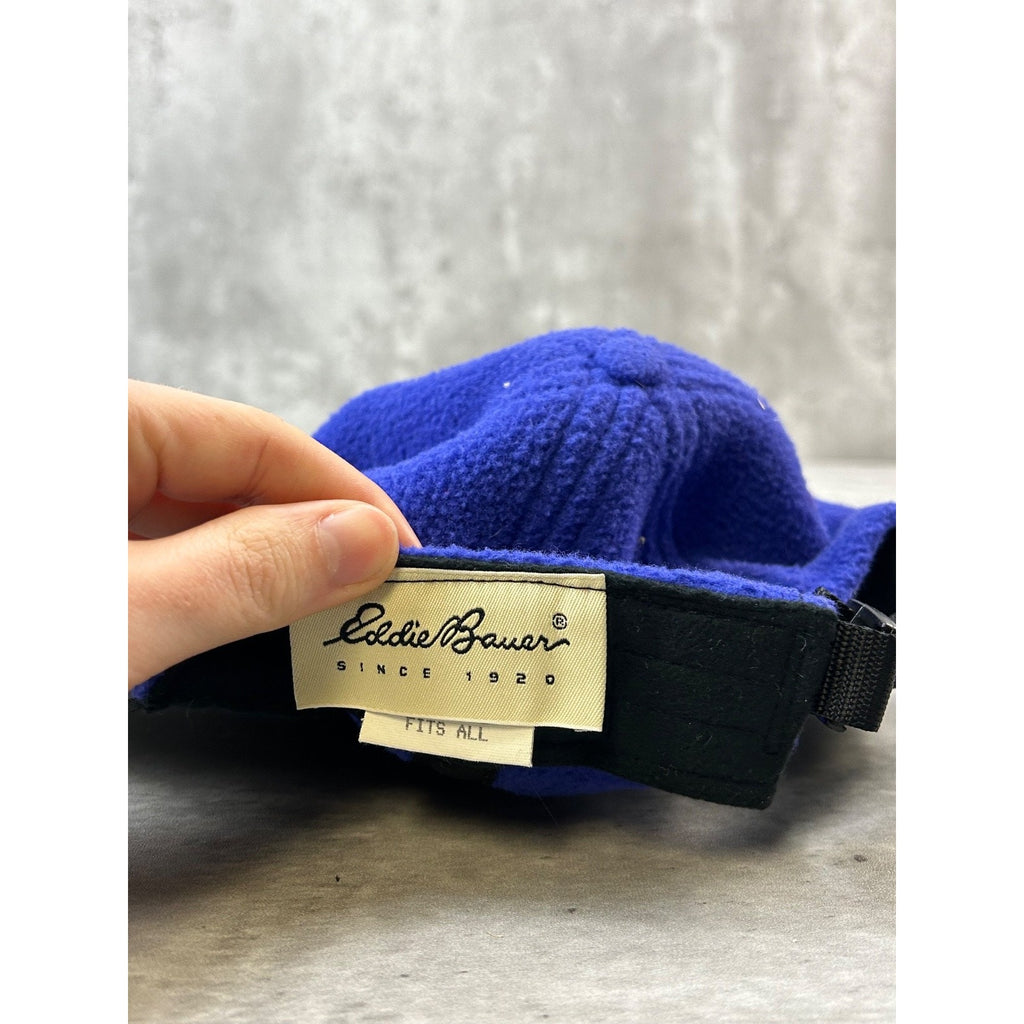 Vintage Eddie Bauer Fleece Six Panel Strapback Hat OSFA