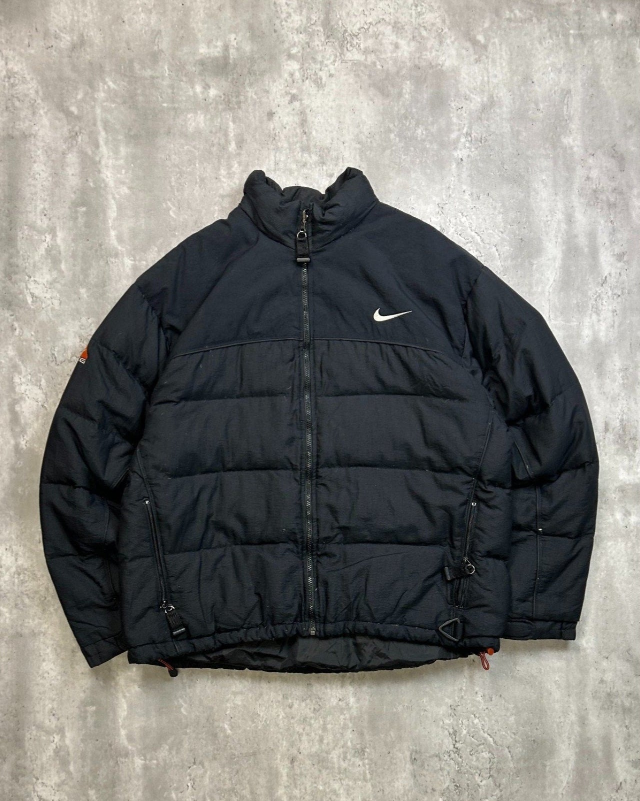 Vintage Nike ACG Embroidered Swoosh Full Zip Puffer Jacket Size XL