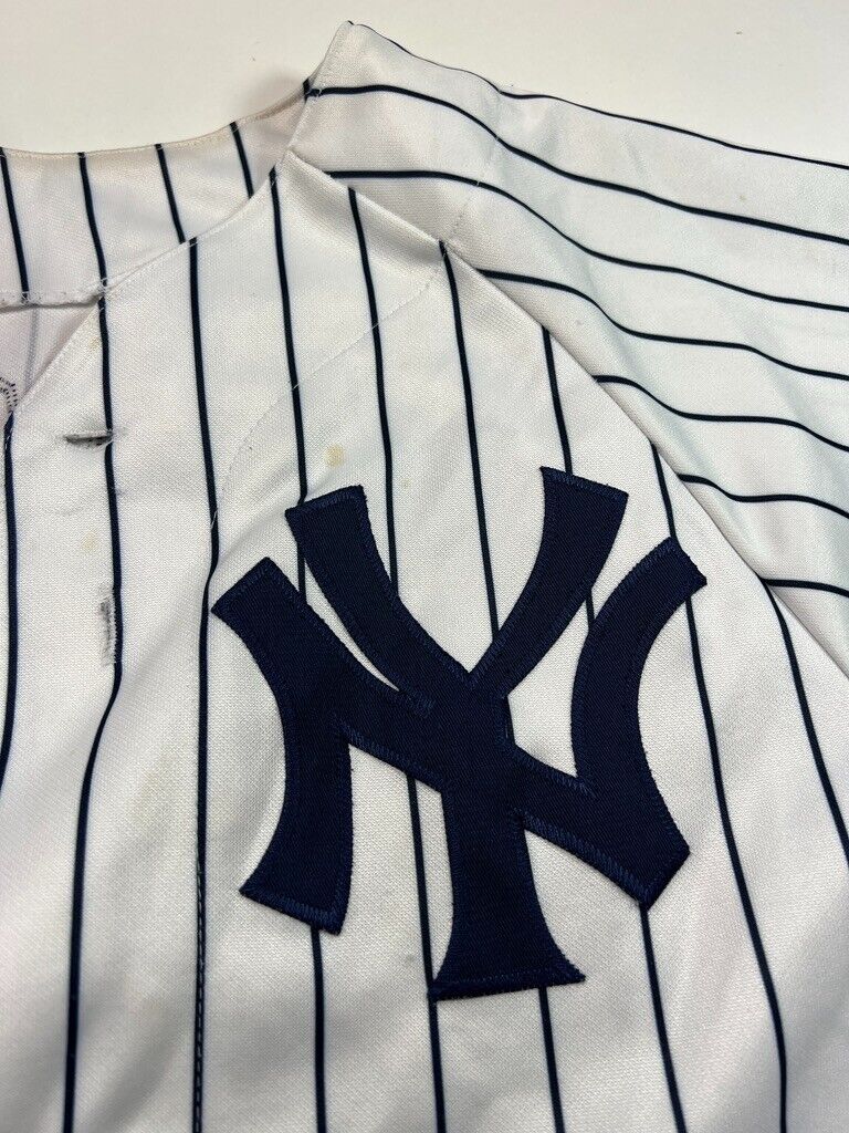 Vtg #55 Hideki Matsui New York Yankees MLB Pinstripe Majestic Jersey Sz Small