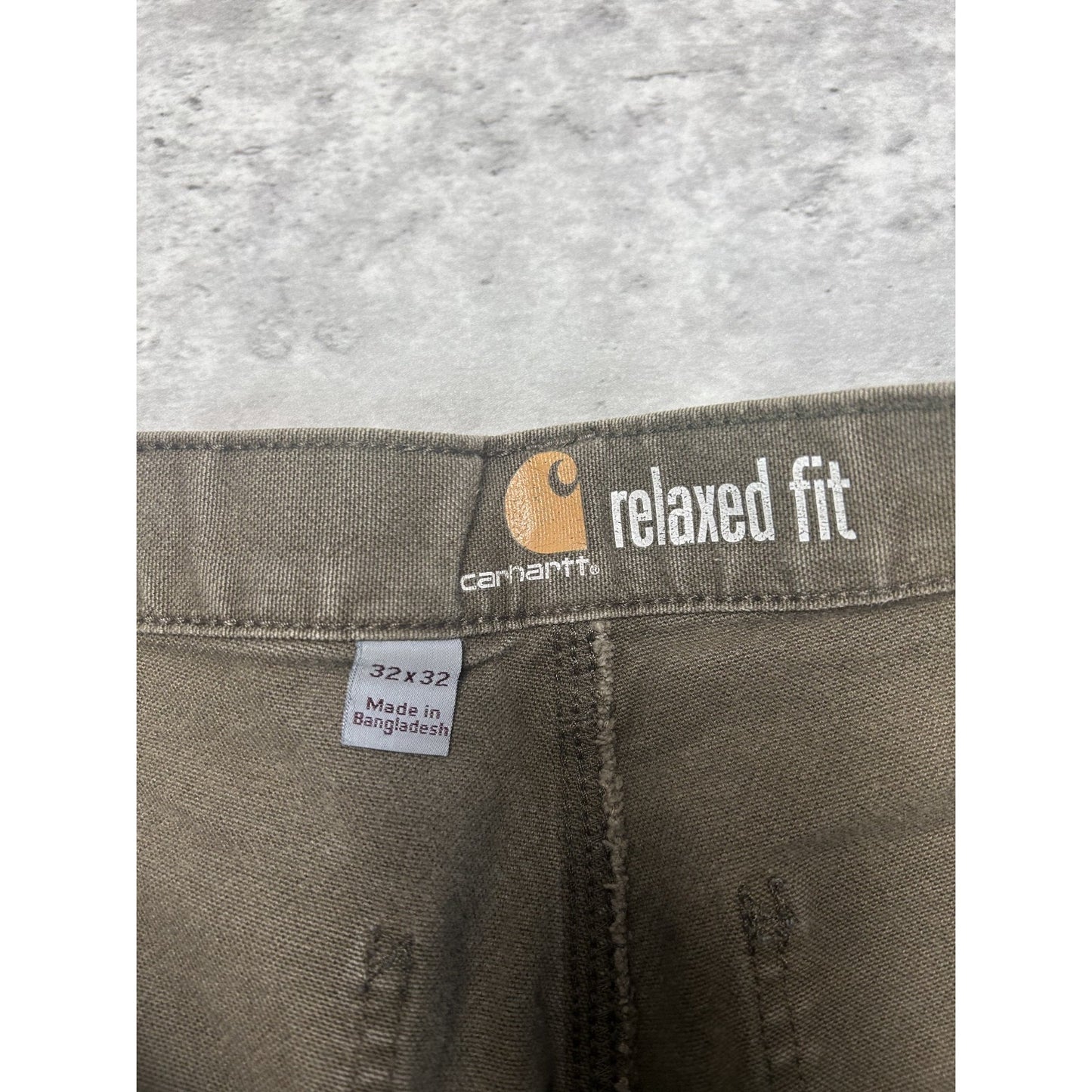 Carhartt Relaxed Fit Distressed Canvas Workwear Carpenter Pants Size 31