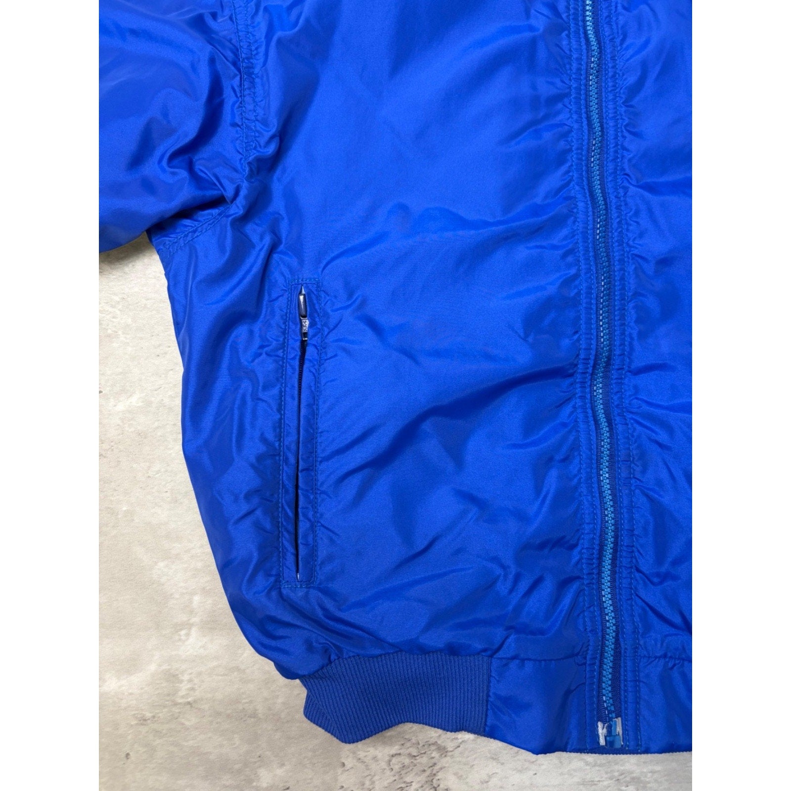 Vintage Patagonia Fleece Lined Embroidered Full Zip Bomber Jacket Sz Small YOUTH