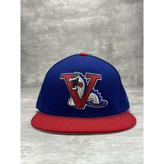 Vintage Vermont Lake Monsters MiLB Embroidered Baseball Fitted Hat 7 1/2