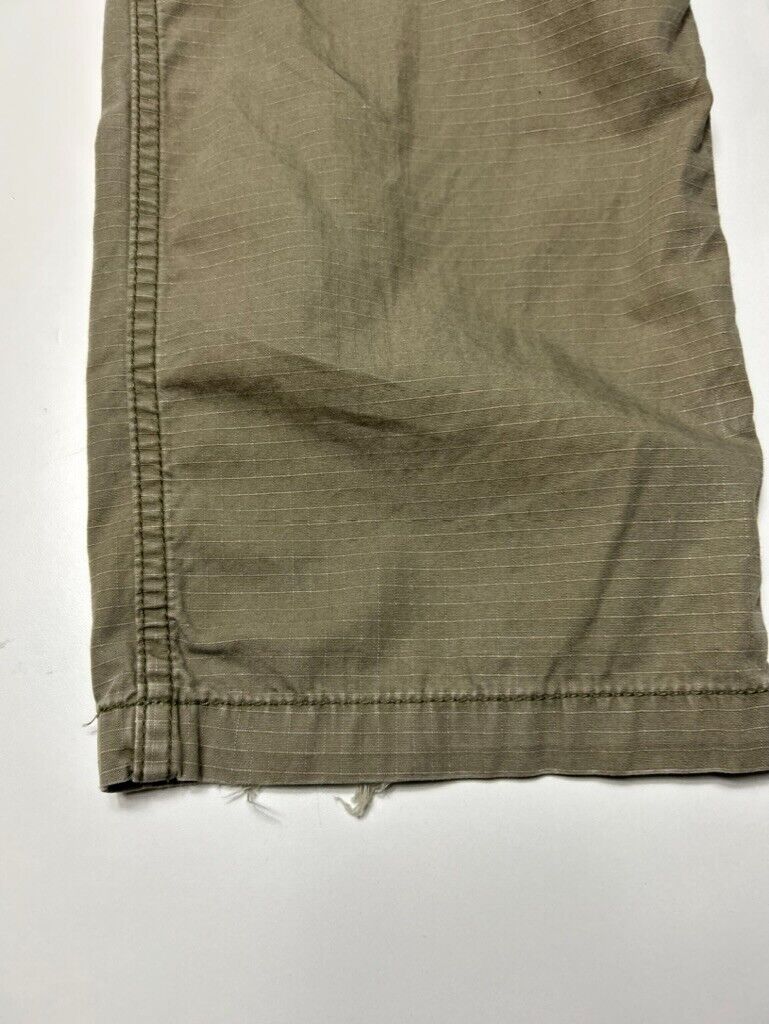 Carhartt Relaxed Fit Rip Stop Workwear Cargo Pants Size 37W Green