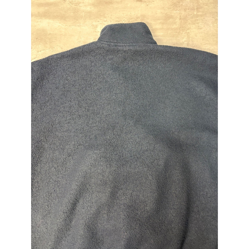 Vintage Bugle Boy Company Two Tone 1/2 Zip Fleece Sweatshirt Size Large
