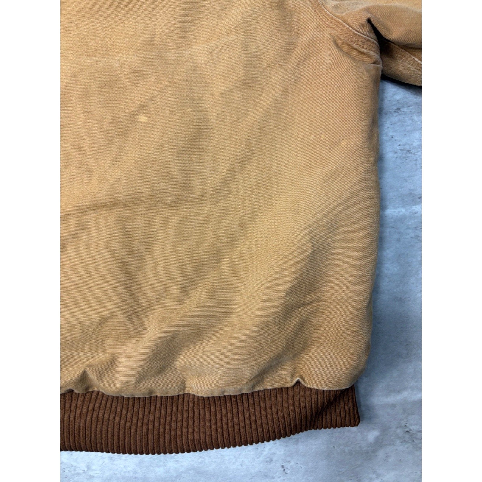 Vintage Carhartt Canvas Workwear Insulated Hooded Active Jacket Sz XL UJ140 BRN