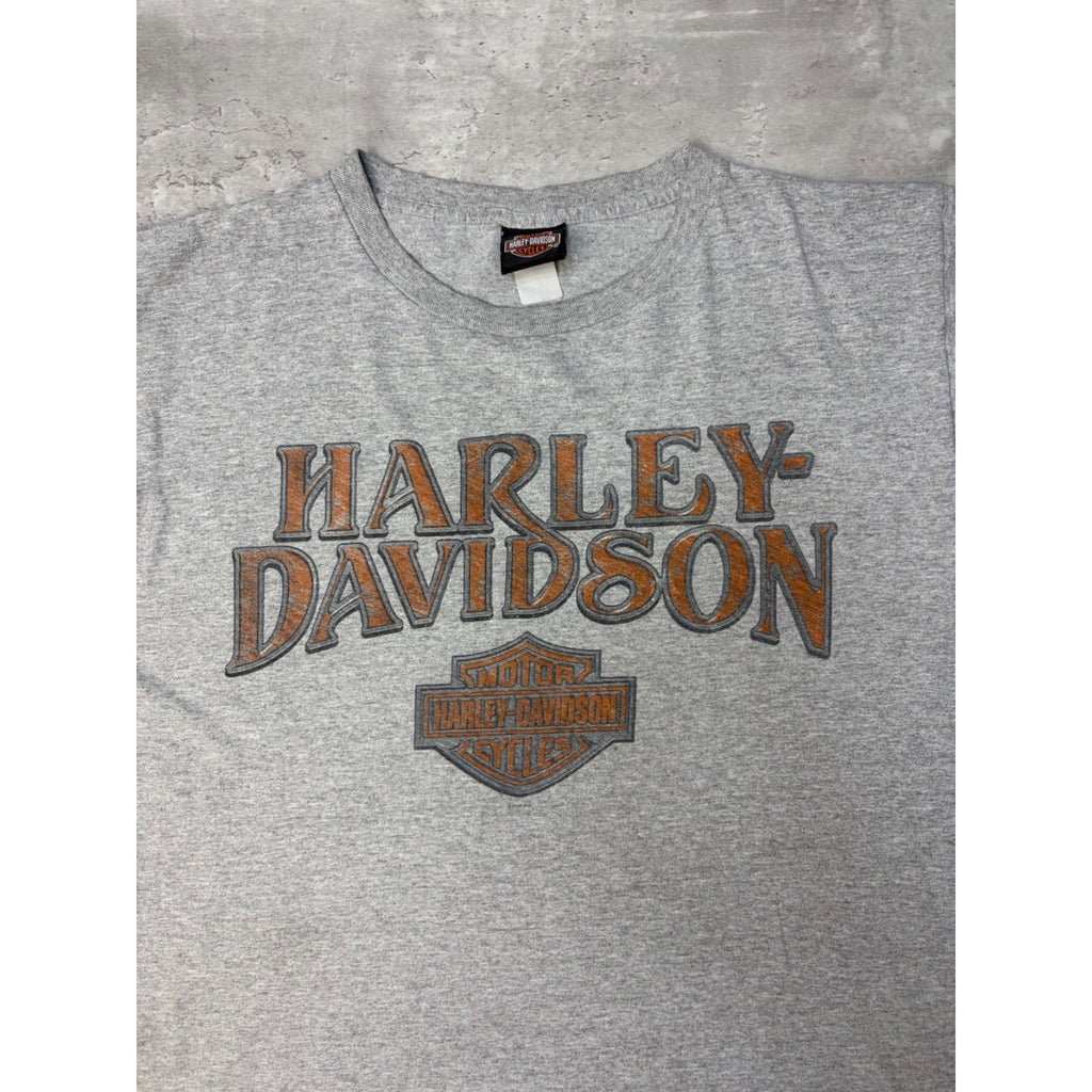 Vintage Harley Davidson Graphic Spellout Logo T-Shirt Size XL