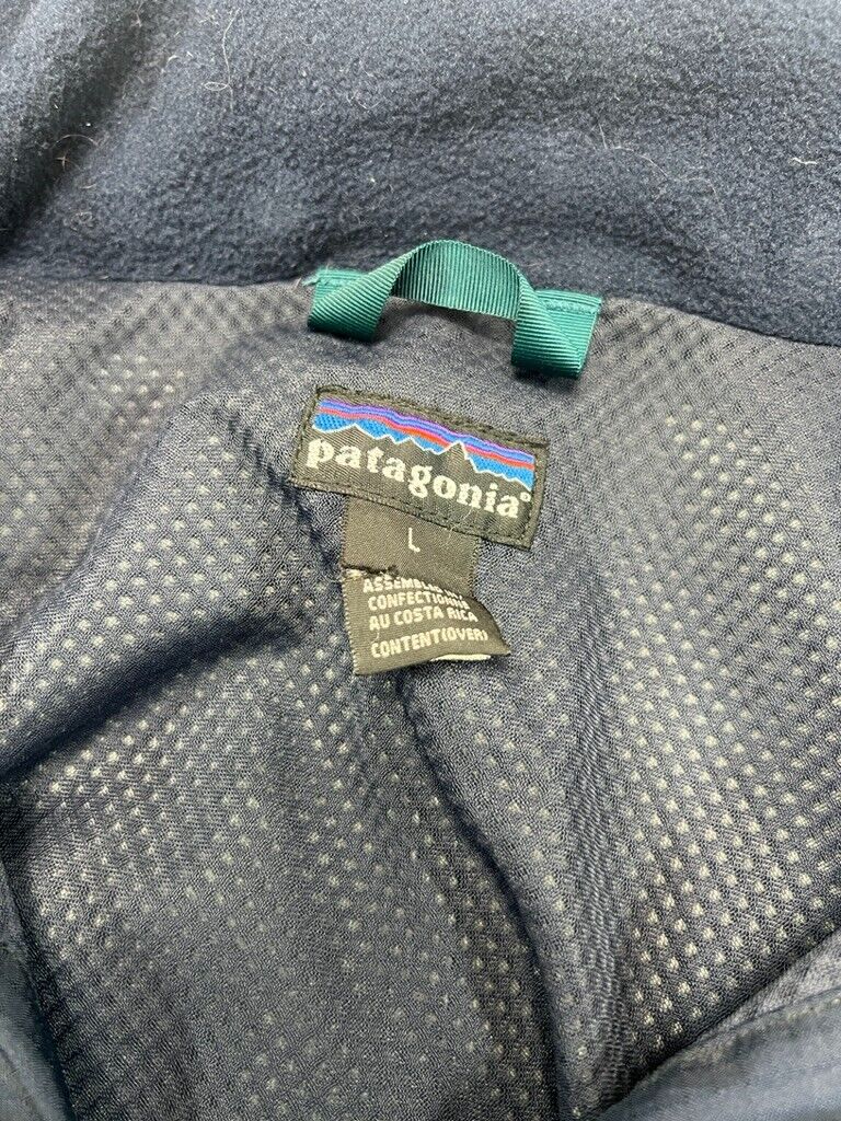 Vintage 90s Patagonia Embroidered Patch Logo Full Zip Nylon Jacket Size Large