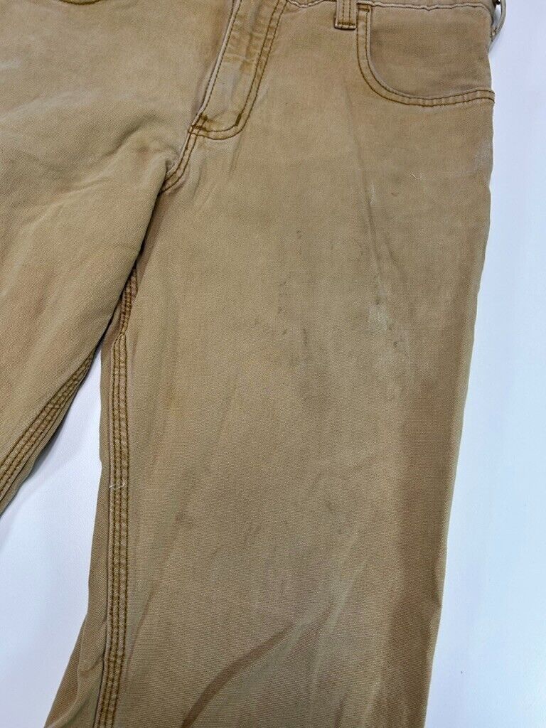 Carhartt Relaxed Fit Canvas Work Wear Five Pocket Pants Pants Size 30W Beige