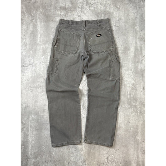 Vintage Dickies Canvas Workwear Carpenter Pants Size 32 Green
