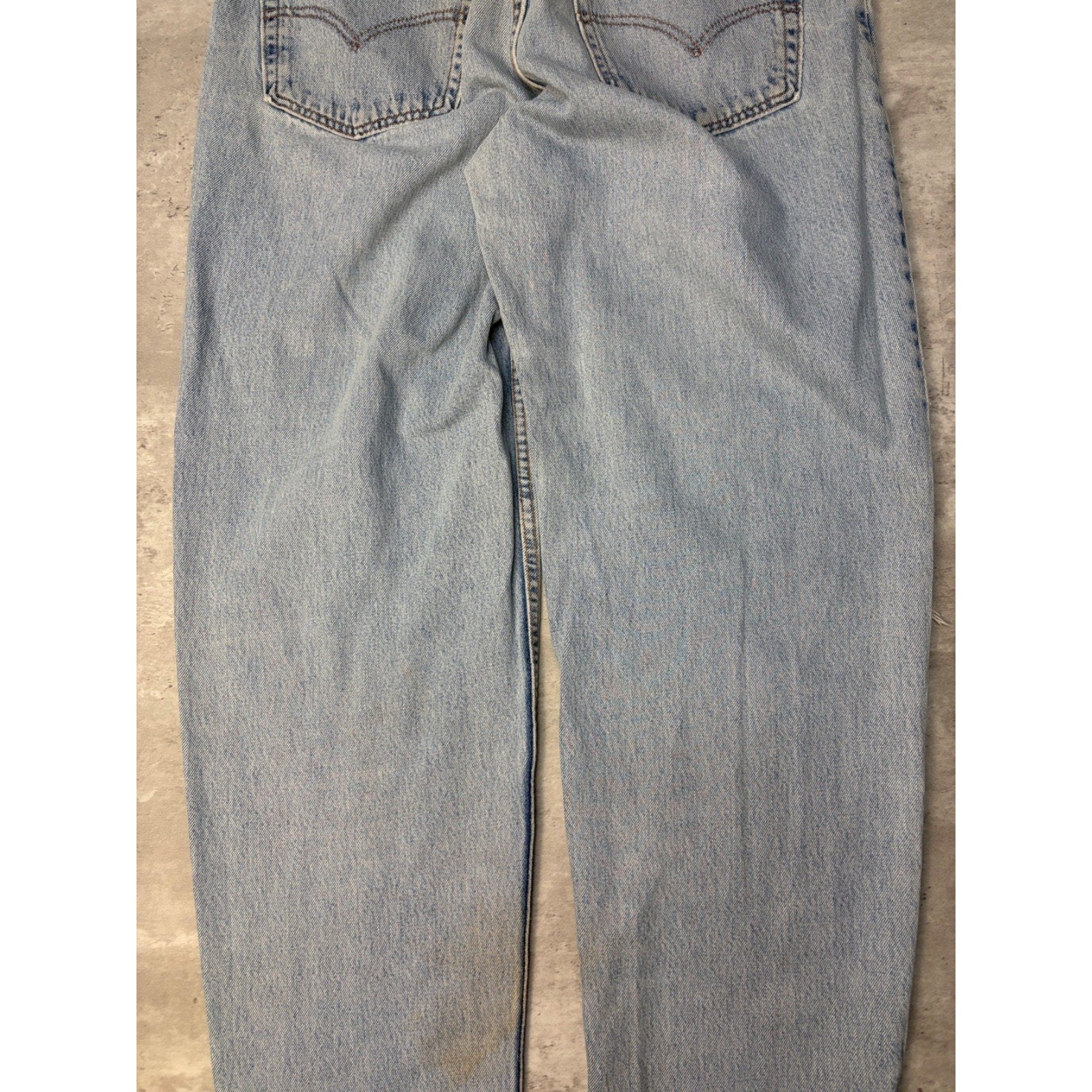 Vintage Levis 560 Red Tab Loose Fit Light Wash Denim Pants Size 36