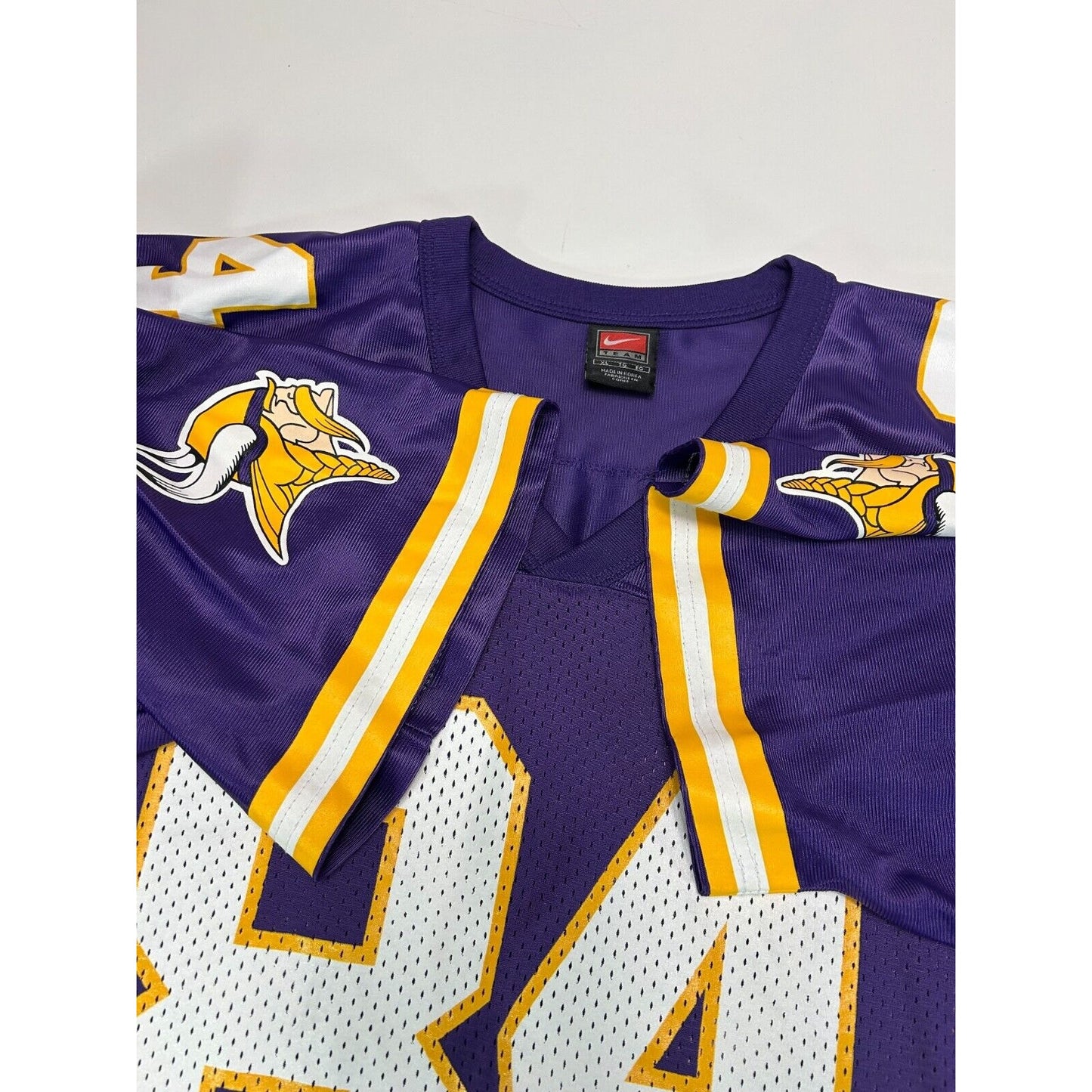 Vintage Randy Moss #84 Minnesota Vikings NFL Nike Football Jersey Size XL