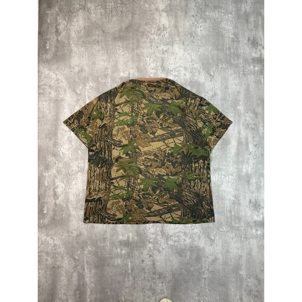Vintage 80s/90s Redhead Realtree Camo Hunting T-Shirt Size XL