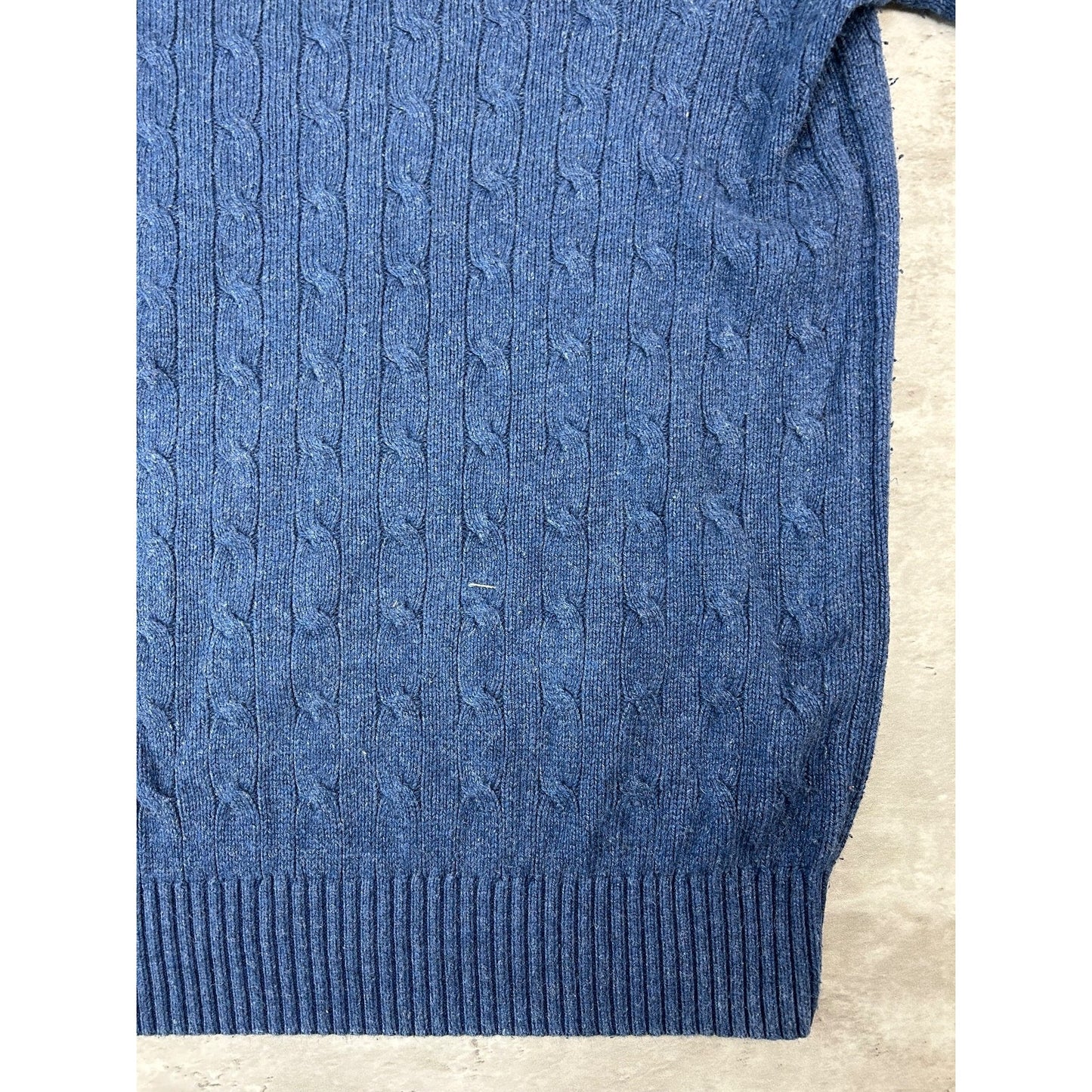 Vintage 90s Polo Ralph Lauren Embroidered Pony V Neck Sweater Size XLT