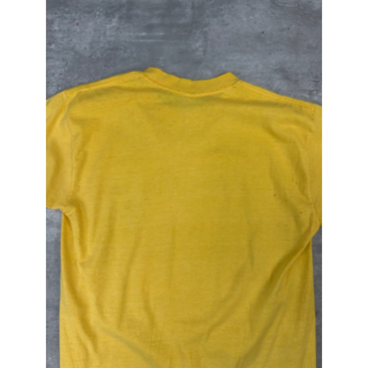 Vintage 80s/90s So What's Your Point Bulldog Graphic T-Shirt Size Medium Yellow